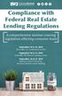 Compliance with Federal Real Estate Lending Regulations