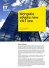 Mongolia adopts new VAT law