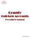 County. Quicken Accounts. Procedures Manual