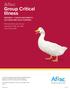 Aflac Group Critical Illness INSURANCE PLAN INCLUDES BENEFITS FOR CANCER AND HEALTH SCREENING