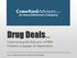 Drug Deals. Understanding the Intricacies of PBM Contracts, Language, & Opportunities. *Every example in this webcast is taken from real-world data