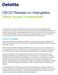 OECD Release on Intangibles: Many Issues Unanswered