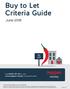 Buy to Let Criteria Guide