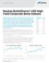 Nasdaq BulletShares USD High Yield Corporate Bond Indexes