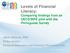 Levels of Financial Literacy: Comparing findings from an OECD/INFE pilot with the Portuguese Survey