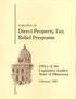 Evaluation Of DIRECT PROPERTY TAX RELI EF PROGRAMS