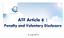 ATF Article 6 : Penalty and Voluntary Disclosure