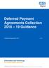 Deferred Payment Agreements Collection Guidance