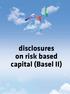 disclosures on risk based capital (Basel II)