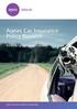Ageas Car Insurance Policy Booklet