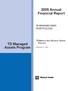 2005 Annual Financial Report. TD Managed index. TD Managed Assets Program
