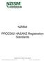 NZISM. PROC002 HASANZ Registration Standards