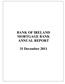 BANK OF IRELAND MORTGAGE BANK ANNUAL REPORT