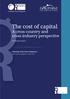 The cost of capital A cross-country and cross-industry perspective