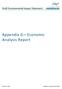 Draft Environmental Impact Statement. Appendix G Economic Analysis Report
