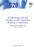 G20. Accelerating a job-rich recovery in G20 countries: Building on experience