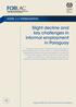 Slight decline and key challenges in informal employment in Paraguay
