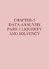 CHAPTER-5 DATA ANALYSIS PART-3 LIQUIDITY AND SOLVENCY