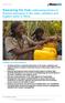 Releasing the flow: addressing barriers to financial absorption in the water, sanitation and hygiene sector in Africa