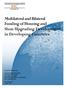 Multilateral and Bilateral Funding of Housing and Slum Upgrading Development in Developing Countries