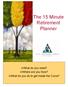 The 15 Minute Retirement Planner