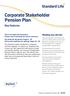 Corporate Stakeholder Pension Plan