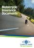 Motorcycle Insurance Documents