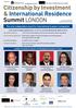 Citizenship by Investment & International Residence Summit LONDON