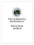 CITY OF SARATOGA FEE SCHEDULE FISCAL YEAR 2018/19