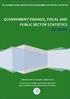 GOVERNMENT FINANCE, FISCAL AND PUBLIC SECTOR STATISTICS