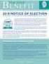 2018 NOTICE OF ELECTION