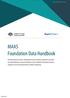 MAAS Foundation Data Handbook