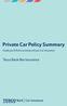 Private Car Policy Summary