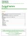 Legal news July & August 2004