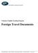 Foreign Travel Documents