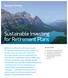 Sustainable Investing for Retirement Plans
