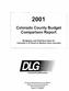 Colorado County Budget Comparison Report
