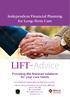 Independent Financial Planning for Long Term Care