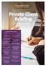 Private Client Briefing