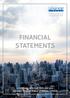 รายงานประจำป 2559 Annual Report 2016 FINANCIAL STATEMENTS บร ษ ทเง นท น แอ ดวานซ จำก ด (มหาชน) ADVANCE FINANCE PUBLIC COMPANY LIMITED
