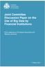 Joint Committee Discussion Paper on the Use of Big Data by Financial Institutions. IFoA response to European Securities and Markets Authority