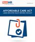 AFFORDABLE CARE ACT LARGE EMPLOYER HEALTH REFORM CHECKLIST