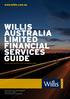 WILLIS AUSTRALIA LIMITED FINANCIAL SERVICES GUIDE