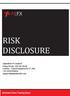 RISK DISCLOSURE ABFX. Ultimate Forex Trading Zone
