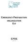 EMERGENCY PREPARATION ORGANIZATION KIT