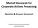 Market Standards for Corporate Actions Processing Question & Answer Document
