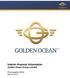Interim financial information Golden Ocean Group Limited