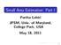 Small Area Estimation: Part I. Partha Lahiri JPSM, Univ. of Maryland, College Park, USA May 18, 2011