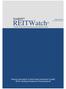 REITWatch. A Monthly Statistical Report on the Real Estate Investment Trust Industry