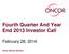 Fourth Quarter And Year End 2013 Investor Call